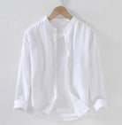 Spring stand collar long - sleeve casual streetwear button - up - Antonios