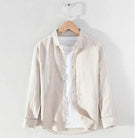 Spring stand collar long - sleeve casual streetwear button - up - Antonios