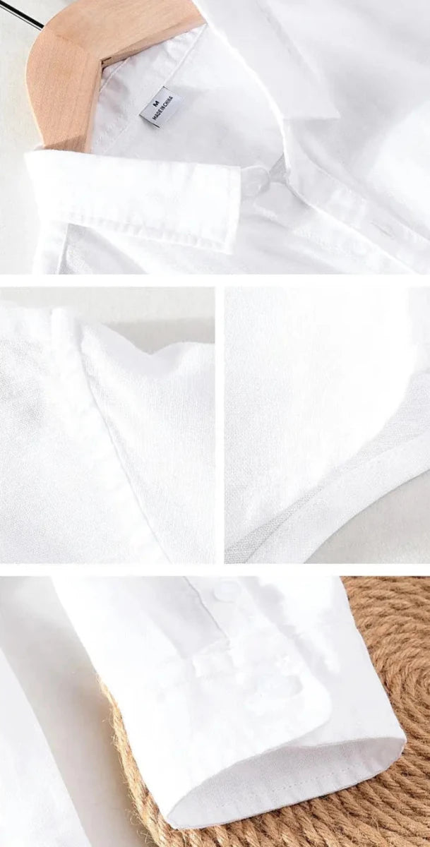 Spring stand collar long - sleeve casual streetwear button - up - Antonios