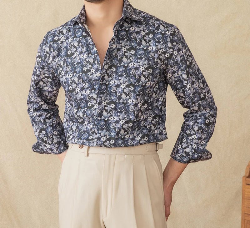 Spring vintage printed shirt - Antonios