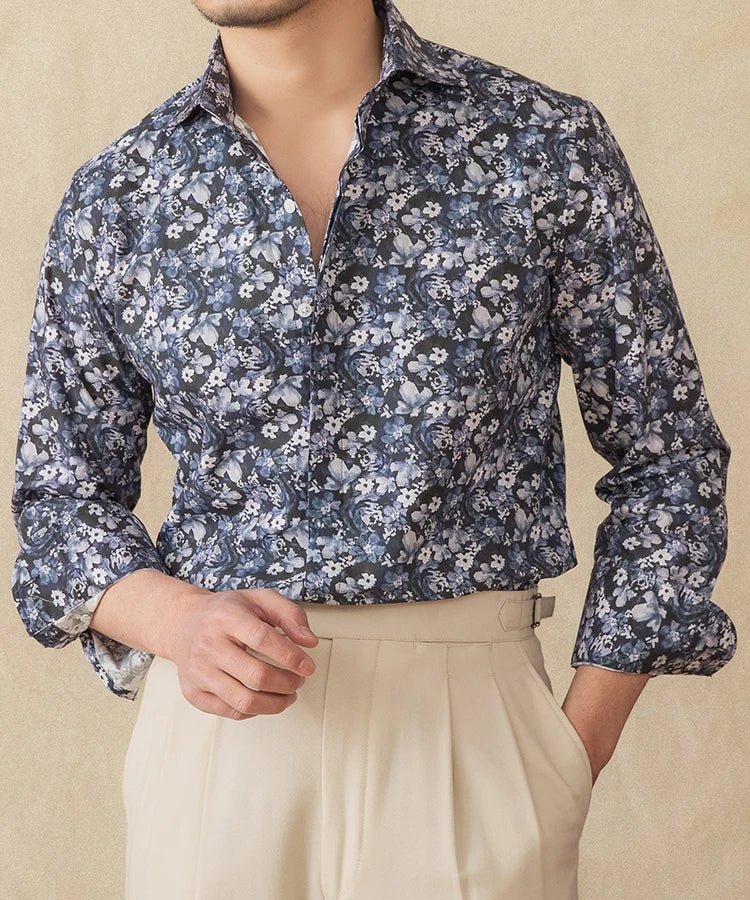 Spring vintage printed shirt - Antonios