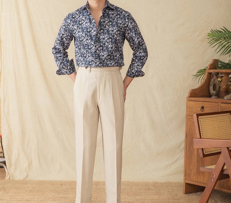 Spring vintage printed shirt - Antonios