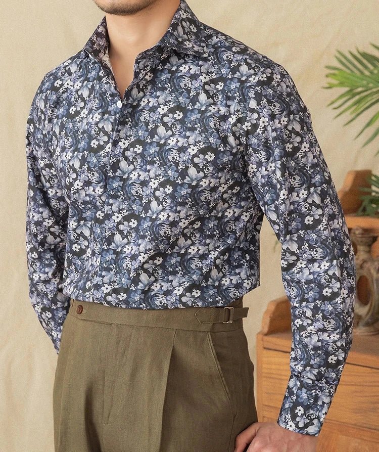Spring vintage printed shirt - Antonios