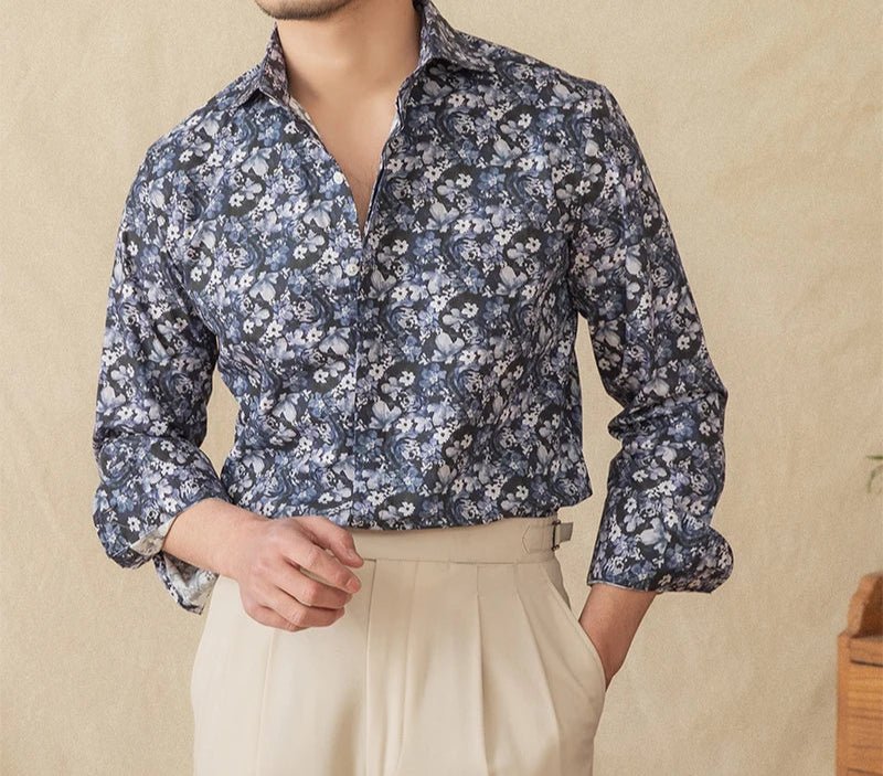 Spring vintage printed shirt - Antonios