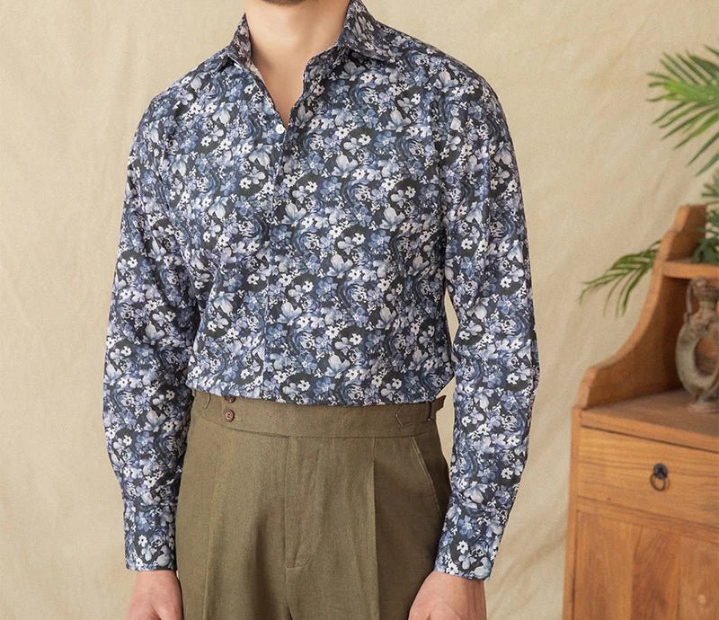 Spring vintage printed shirt - Antonios