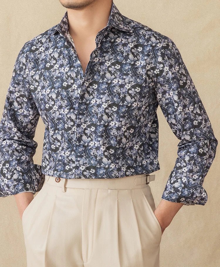 Spring vintage printed shirt - Antonios