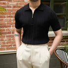 Spring zipper t-shirt men - Antonios