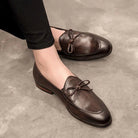 Square - toe bow loafer - Antonios