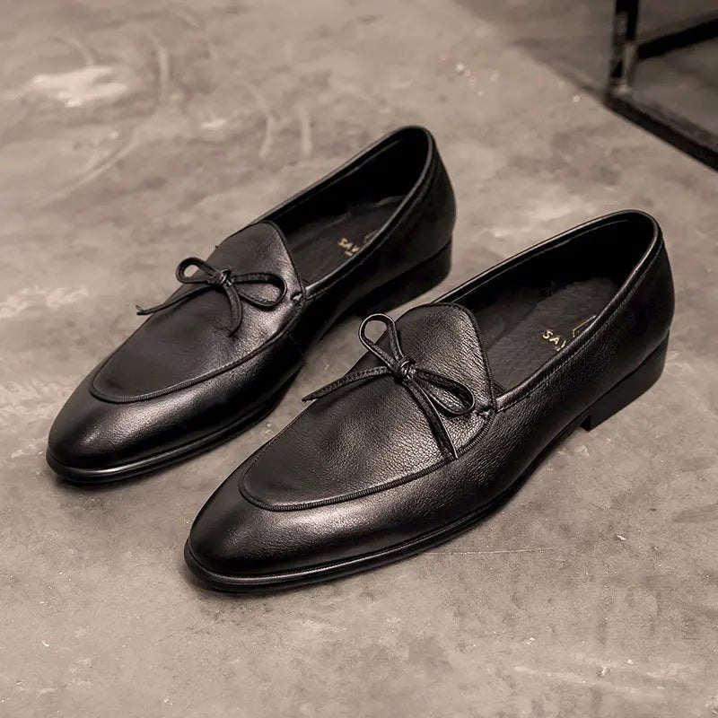 Square - toe bow loafer - Antonios