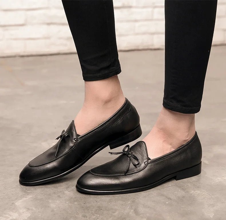 Square - toe bow loafer - Antonios