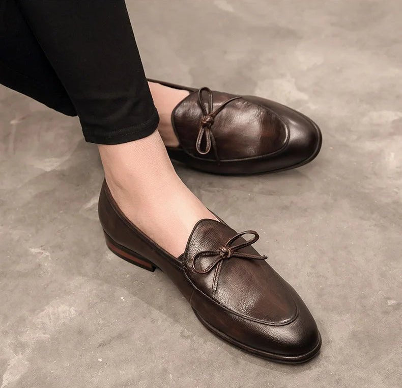Square - toe bow loafer - Antonios