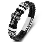Stainless steel cross magnet bracelet - Antonios