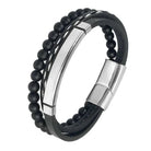 Stainless steel stone bracelet - Antonios