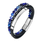 Stainless steel stone bracelet - Antonios