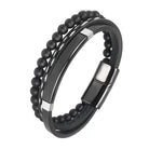 Stainless steel stone bracelet - Antonios