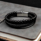 Stainless steel stone bracelet - Antonios