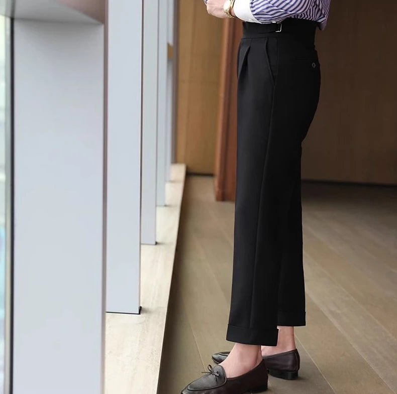 Straight business high - waist trousers - Antonios