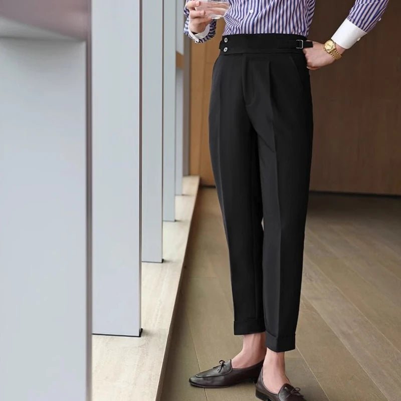 Straight business high - waist trousers - Antonios