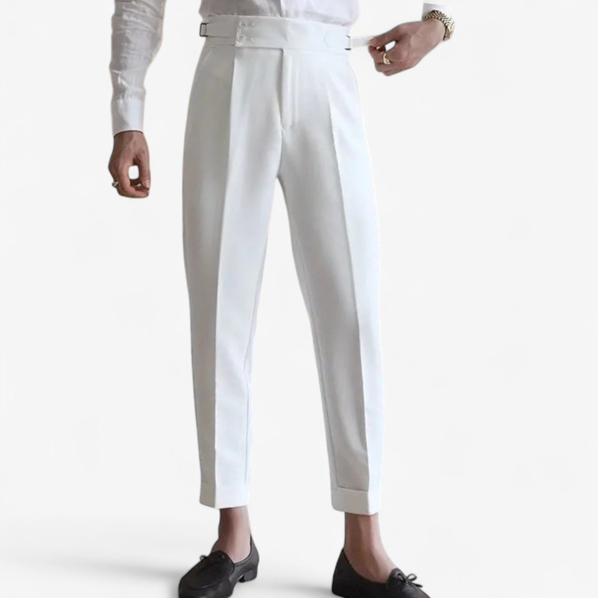 Straight business high - waist trousers - Antonios