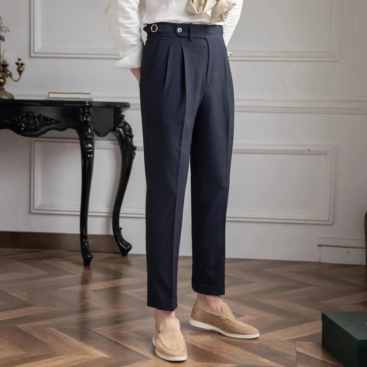 Straight fit suit elegant pants - Antonios