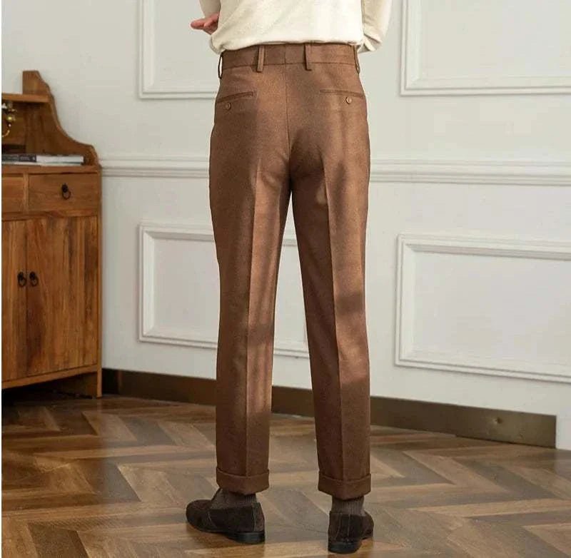 Straight high - waist casual trousers - Antonios