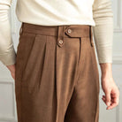 Straight high - waist casual trousers - Antonios