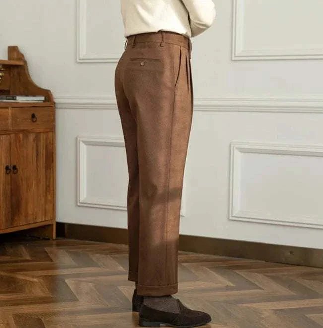 Straight high - waist casual trousers - Antonios