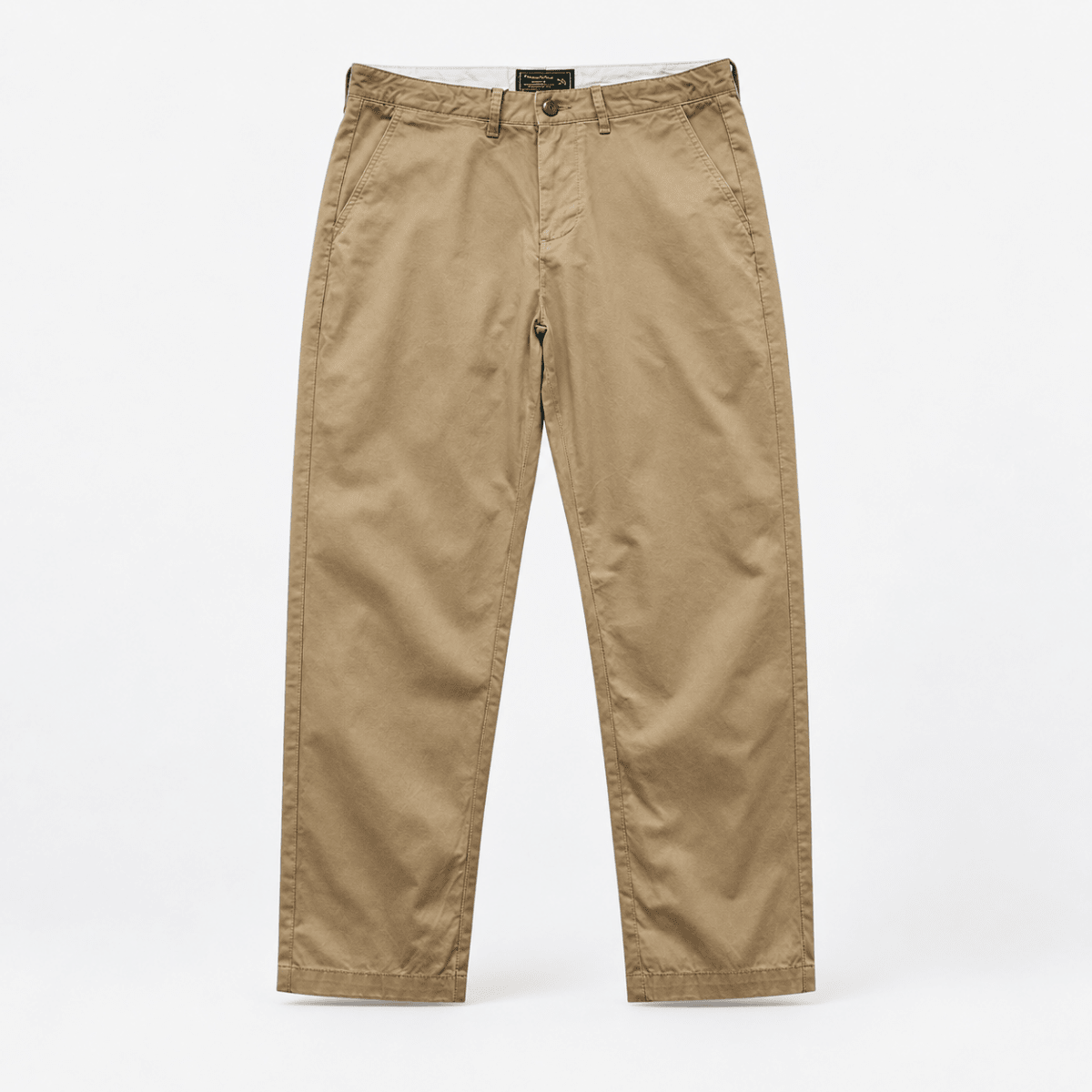 Straight leg cotton utility trousers - AntoniosClothing - Dark khaki