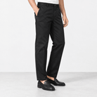 Straight leg cotton utility trousers - AntoniosClothing - Black