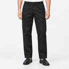 Straight leg cotton utility trousers - AntoniosClothing - Black