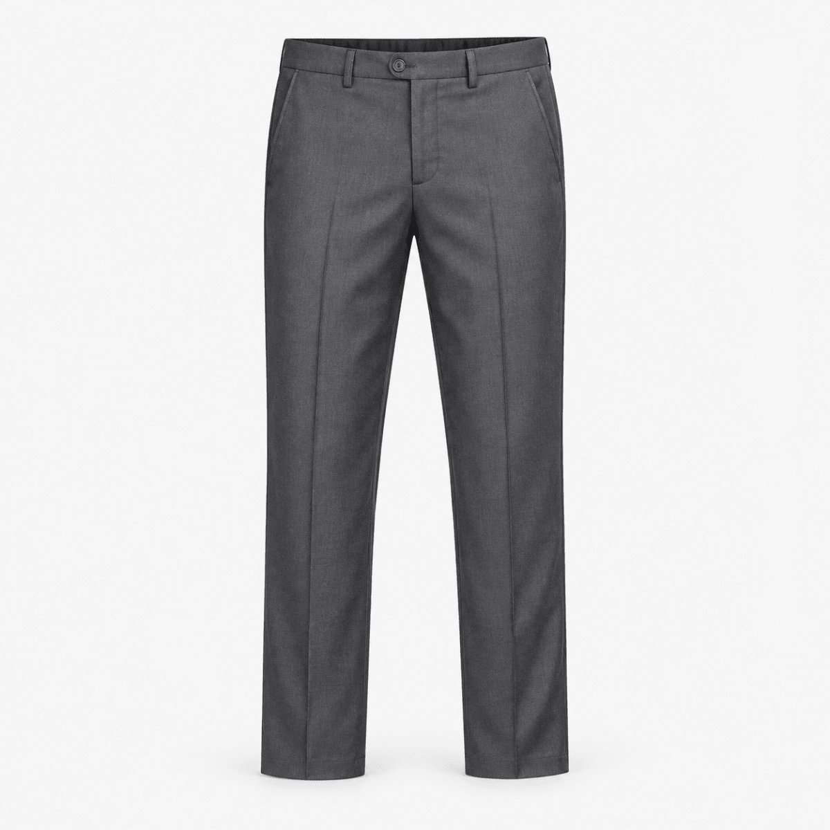 Straight leg stretch trousers - AntoniosClothing - Black
