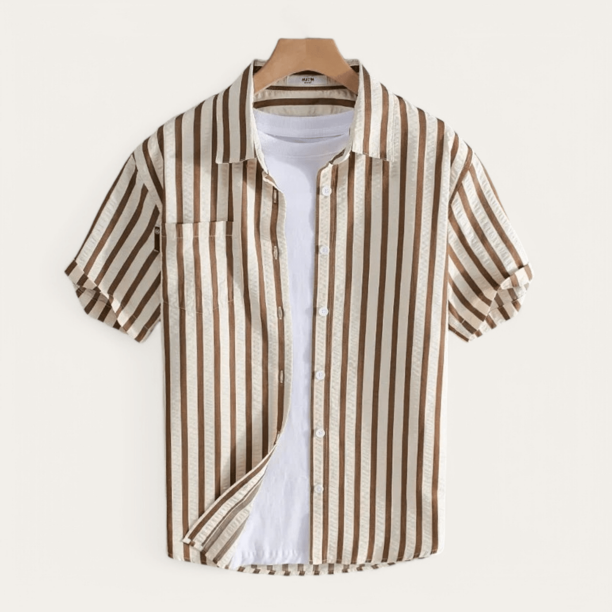 Striped printed shirt bold and fashionable fit - Antonios
