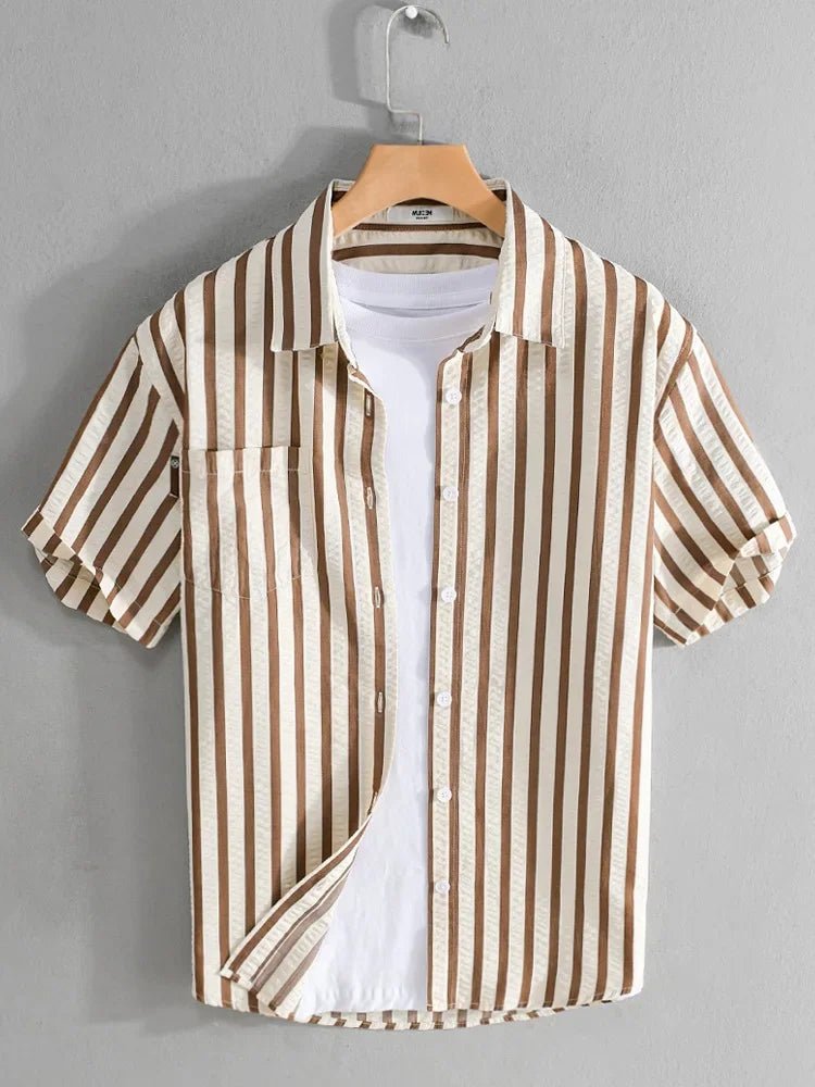 Striped printed shirt bold and fashionable fit - Antonios