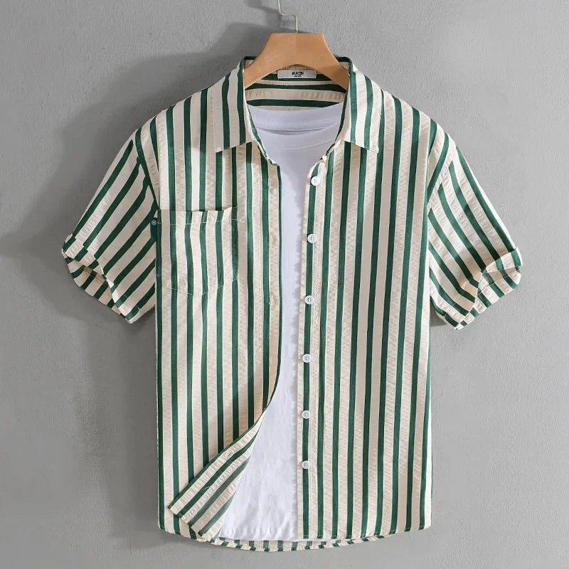 Striped printed shirt bold and fashionable fit - Antonios