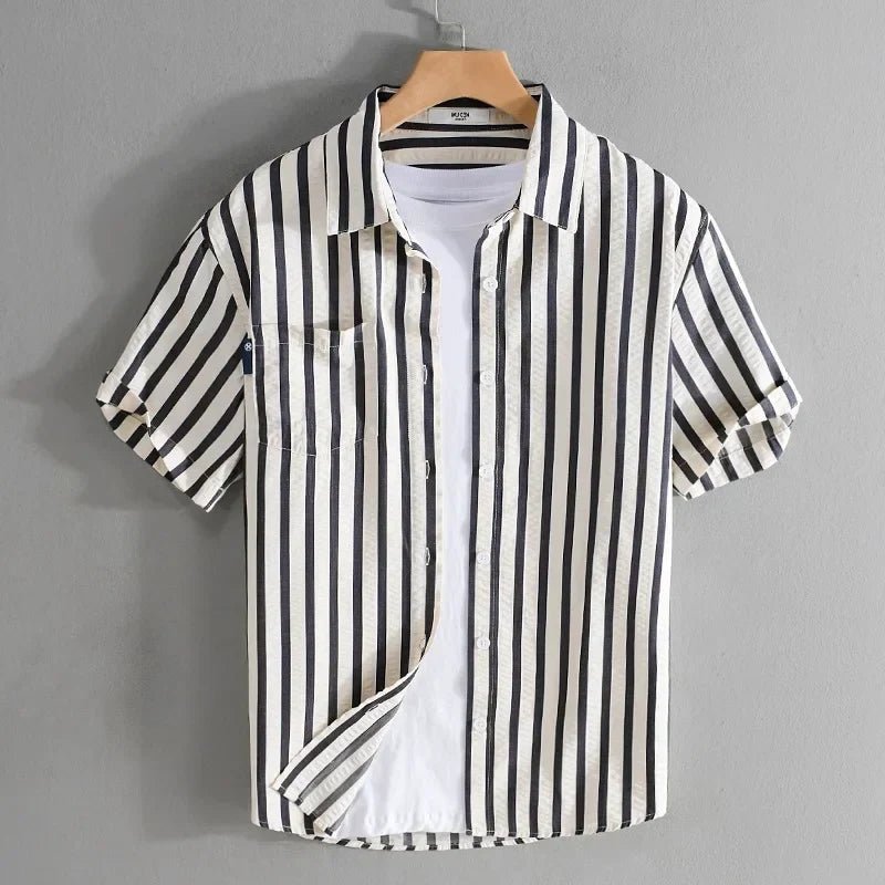 Striped printed shirt bold and fashionable fit - Antonios