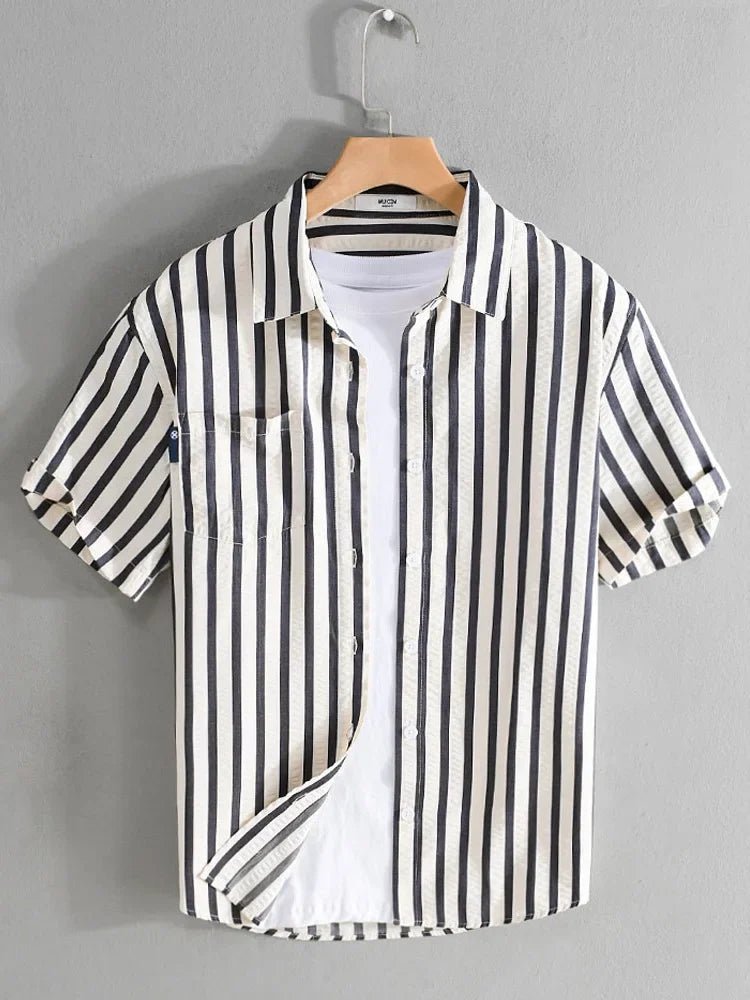 Striped printed shirt bold and fashionable fit - Antonios