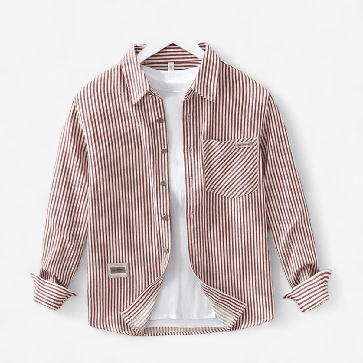Stripes pattern cotton shirt comfortable - Antonios