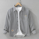 Stripes pattern cotton shirt comfortable - Antonios