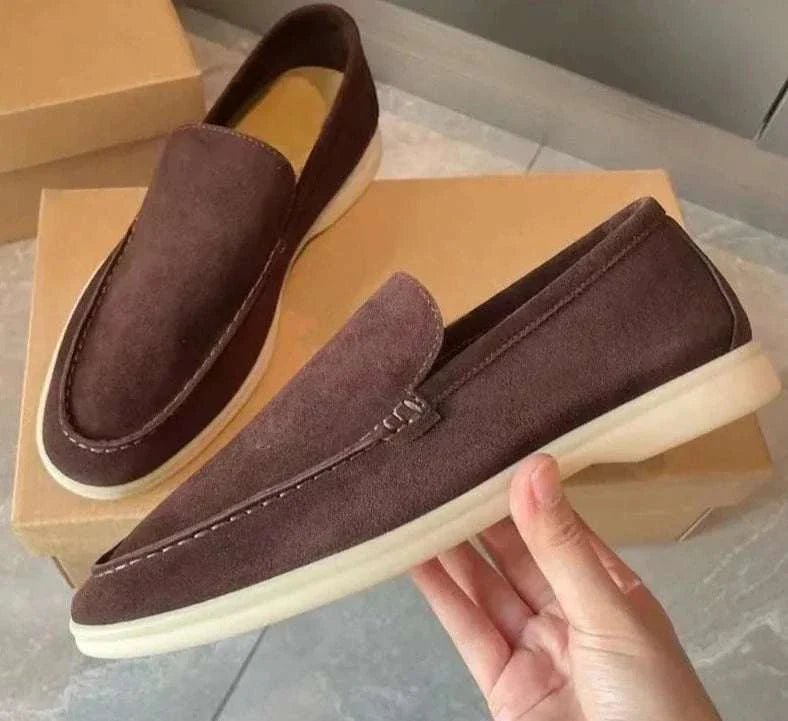 Suede elegant loafers - Antonios
