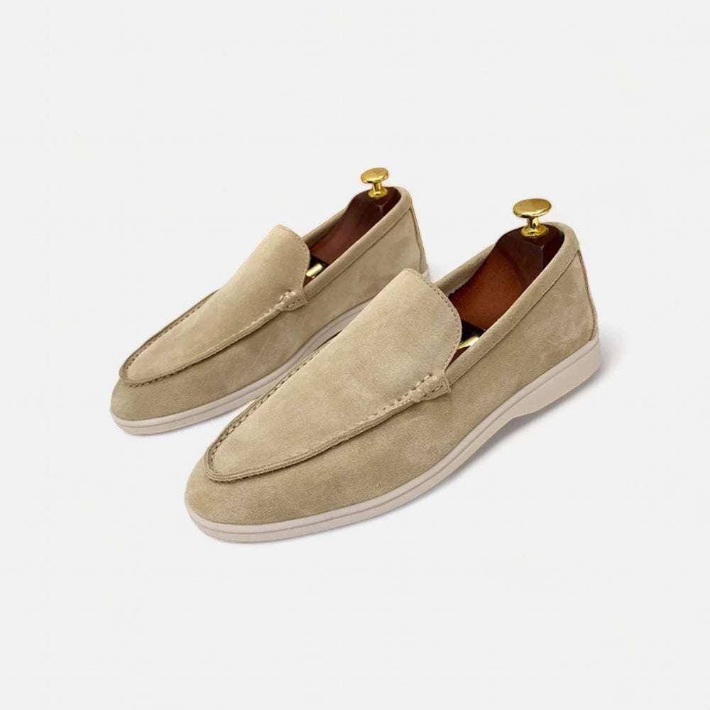 Suede genuine leather elegant loafers - Antonios