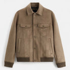 Suede Polo Jacket - Antonios