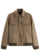 Suede Polo Jacket - Antonios