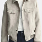 Suede Polo Jacket - Antonios