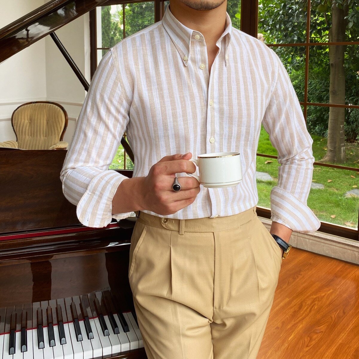 Summer Formal Striped Shirt - Antonios