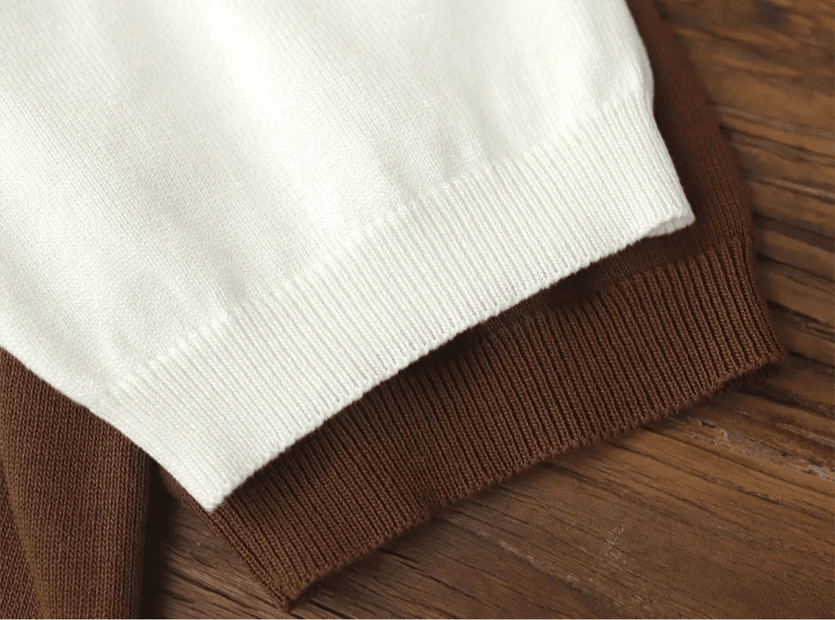 Summer knitted short - sleeved retro t-shirt - Antonios