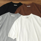 Summer knitted short - sleeved retro t-shirt - Antonios