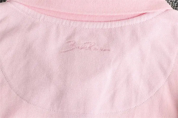 Summer lapel short - sleeved cotton t-shirt - Antonios