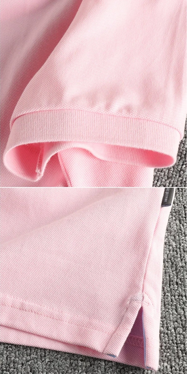 Summer lapel short - sleeved cotton t-shirt - Antonios