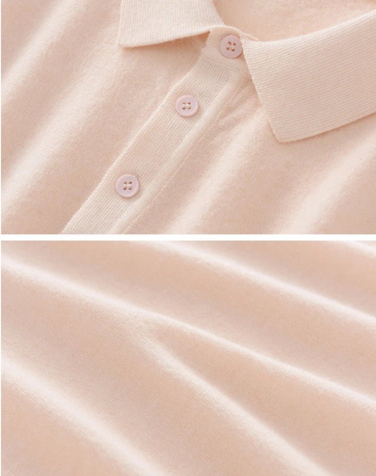 Summer merino wool polo t-shirt - Antonios