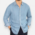 Summer retro long - sleeve shirt - Antonios